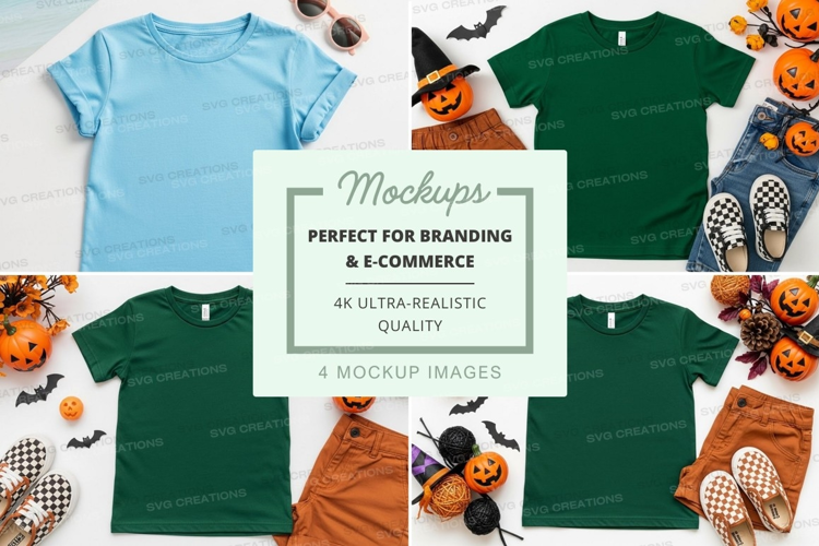 Mockup: kids' halloween outfits