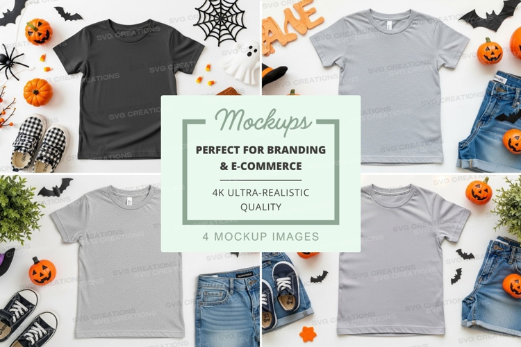 Halloween themed t-shirt mockup