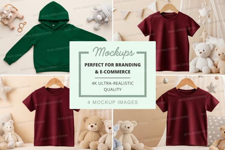 Mockup: children's clothing collection