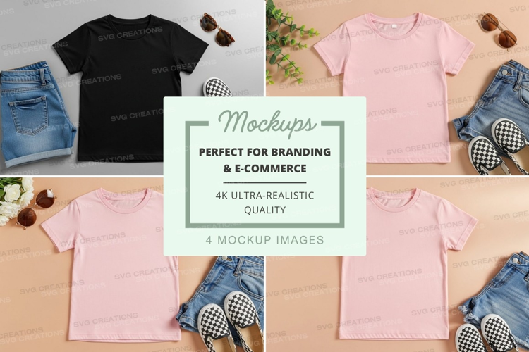 Mockup: kids' clothing outfits