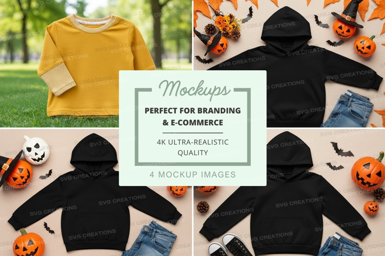 Mockup: kids' halloween outfit