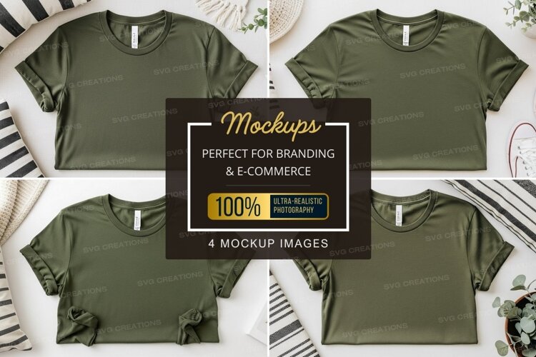T-shirt mockup collection example image 1