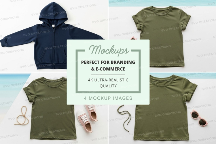 Mockup: kids' clothing collection
