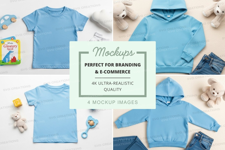 Mockup: children's clothing collection