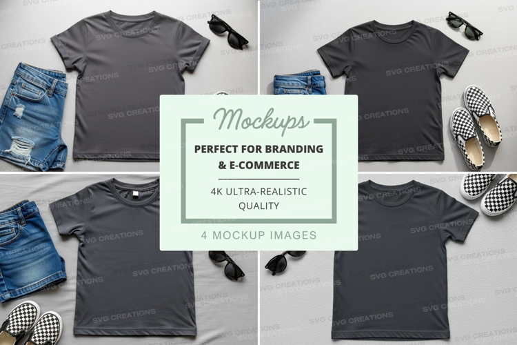 Casual summer outfits mockup