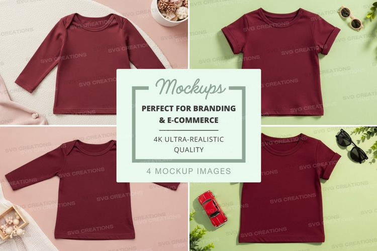 Mockup of children's clothing collection