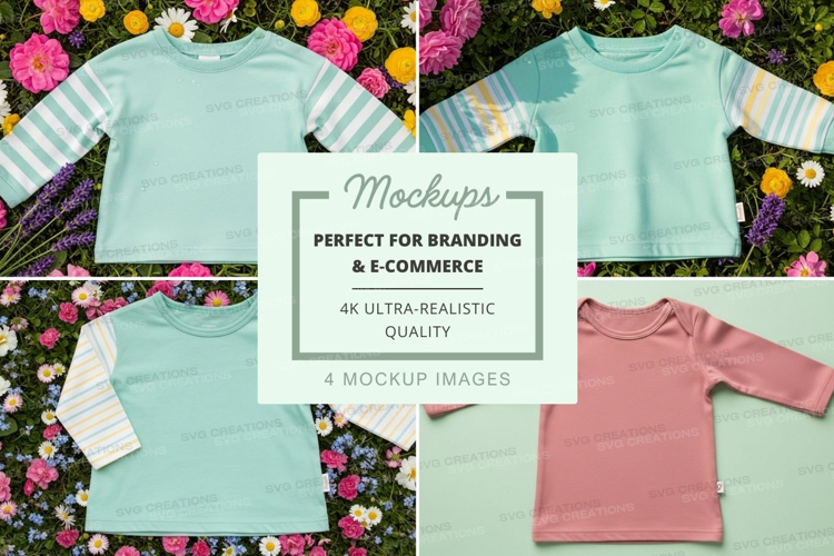 Mockup: children's long-sleeve t-shirts