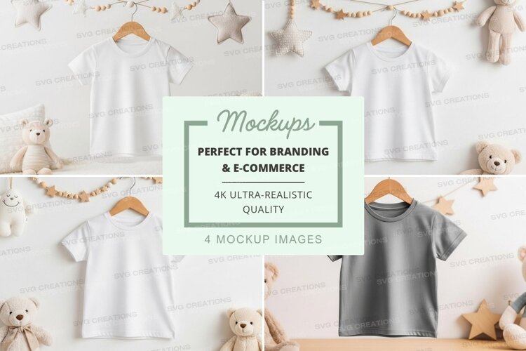 Mockup: baby clothing and toys example image 1