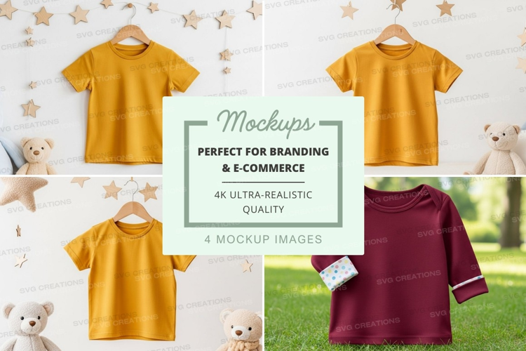 Mockup: cozy kids clothing collection