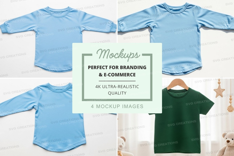 Mockup of children's clothing