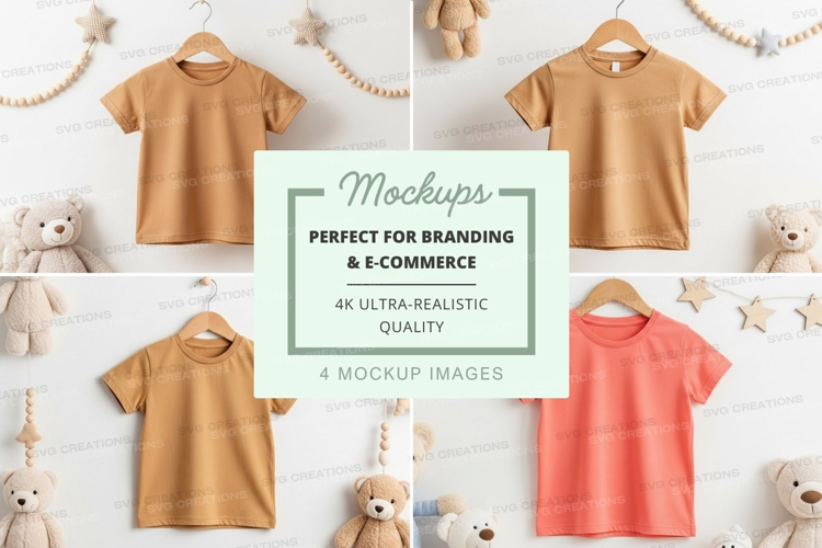 Mockup: children's clothing and toys