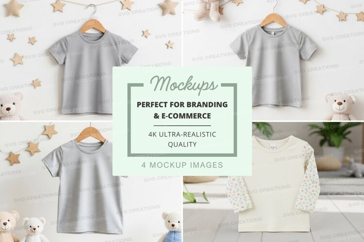 Mockup: children's clothing display example image 1