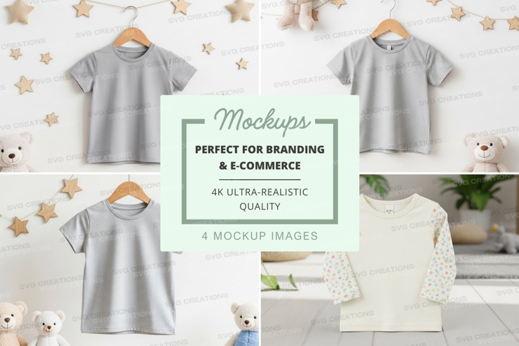 Mockup: children's clothing display