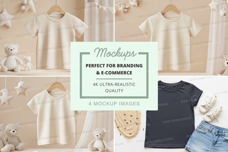 Mockup: cozy kids' clothing collection example image 1