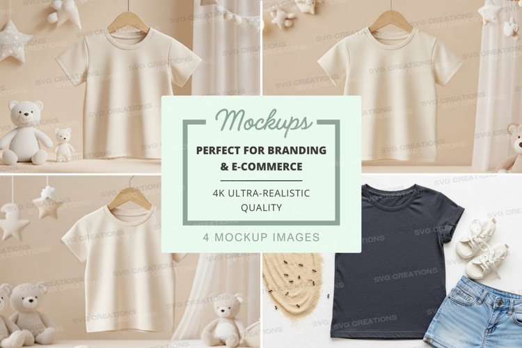 Mockup: cozy kids' clothing collection