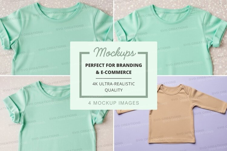 Mockup: collection of pastel colored t-shirts example image 1