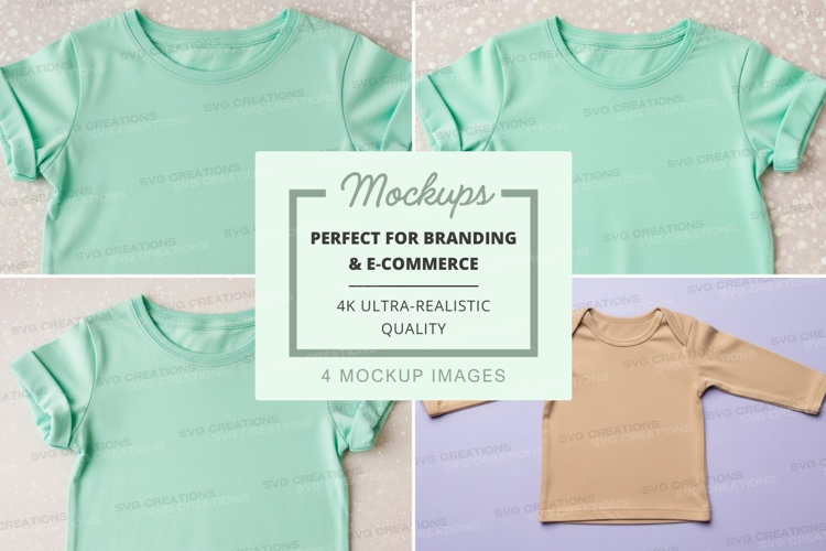 Mockup: collection of pastel colored t-shirts