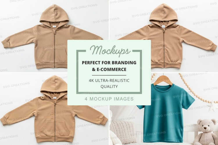 Mockup: children's clothing collection