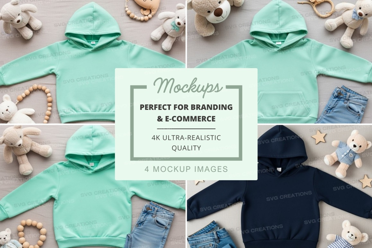 Mockup: children's clothing and toys