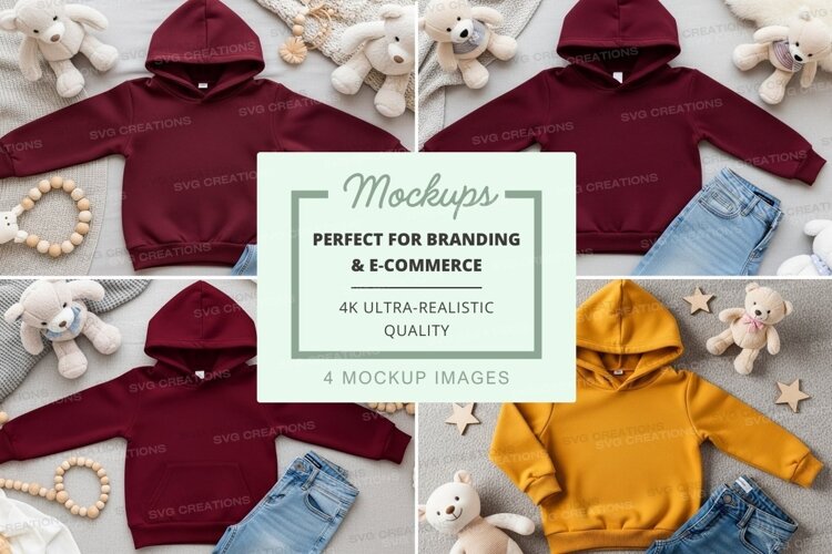 Mockup of children's clothing with toys example image 1