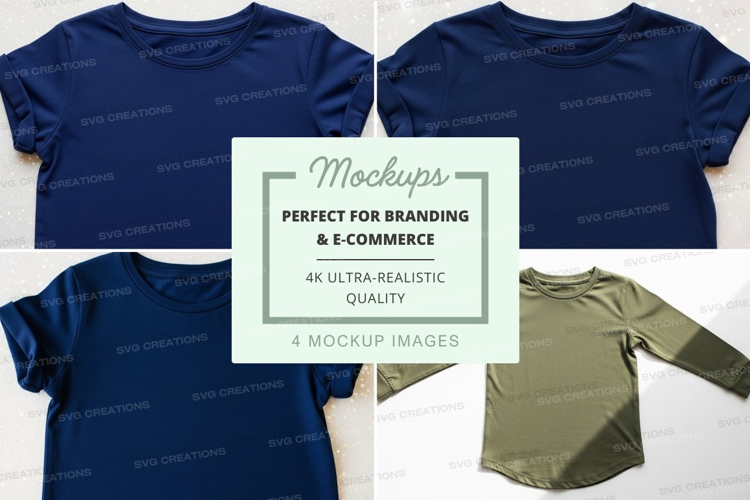 Mockup: collection of t-shirts
