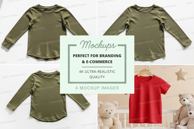 Mockup: children's clothing collection