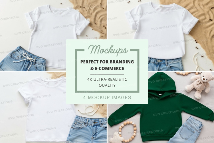Mockup: children's clothing collection