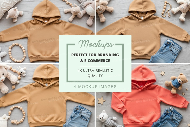 Mockup: children's clothing and toys