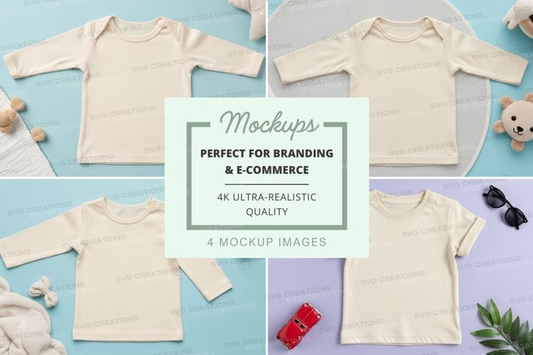 Mockup of baby clothing example image 1