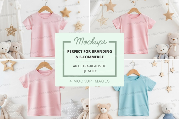 Mockup: children's clothing and toys