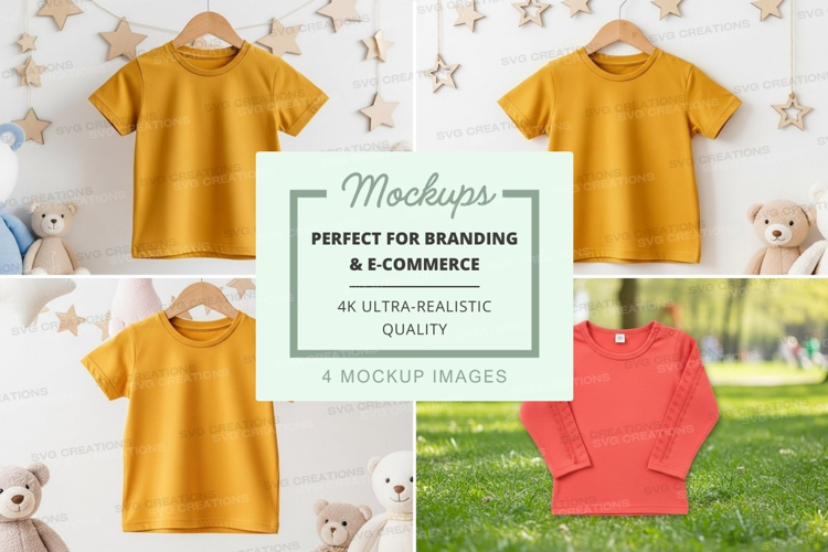 Mockup: children's clothing collection