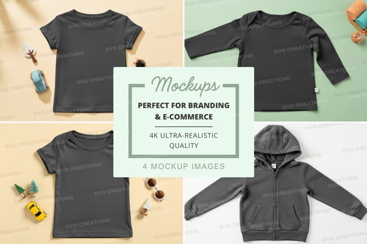 Mockup: kids' clothing collection
