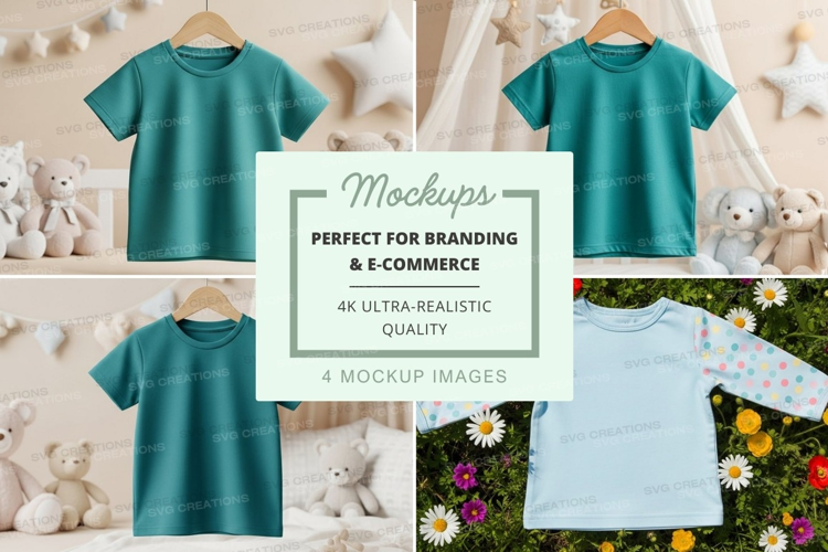Mockup: children's clothing collection