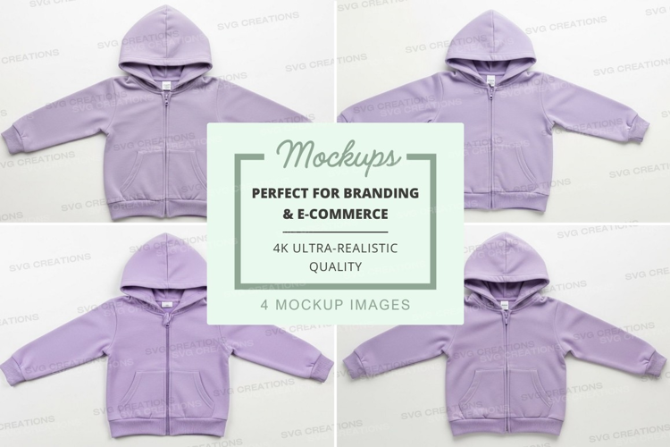 Mockup: purple hoodie