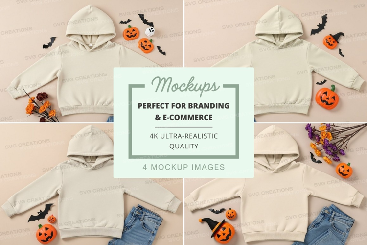 Halloween themed hoodie mockup
