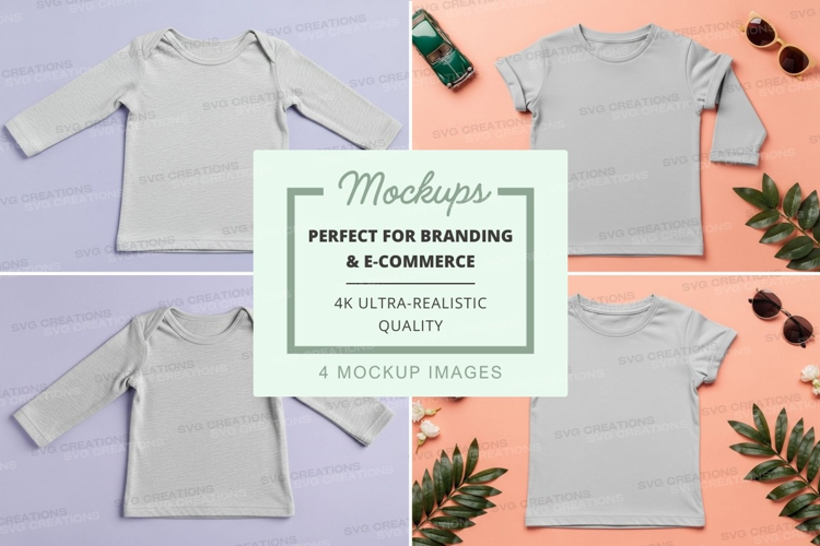 Mockup of various t-shirts
