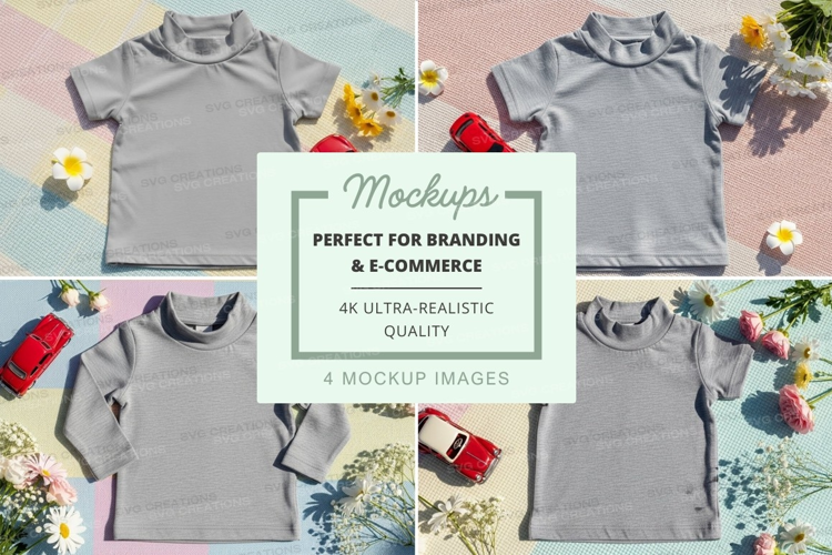 Mockup of children's clothing collection