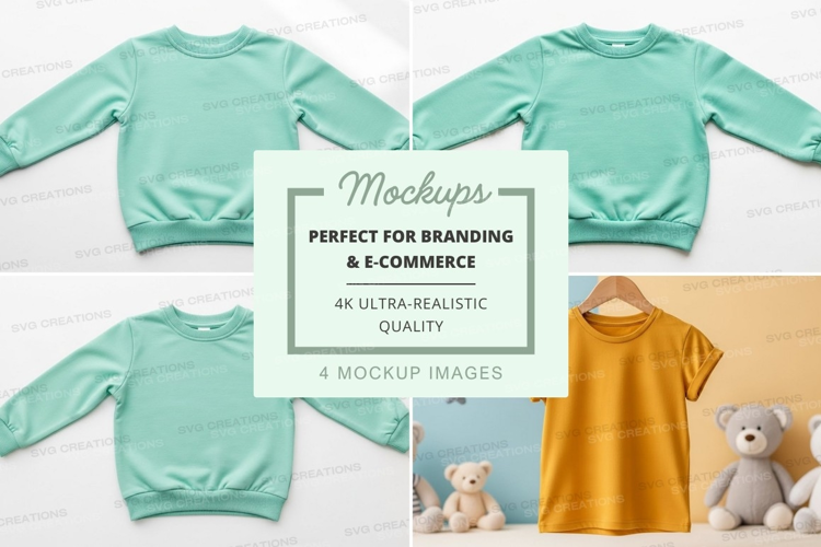 Mockup of children's clothing