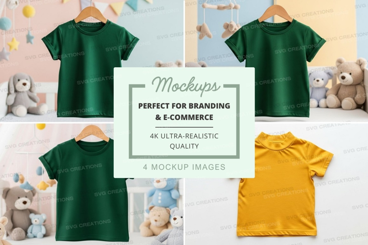 Mockup: children's t-shirts collection