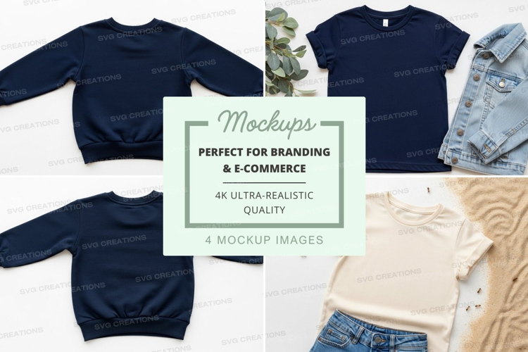 Mockup: casual kids' clothing collection