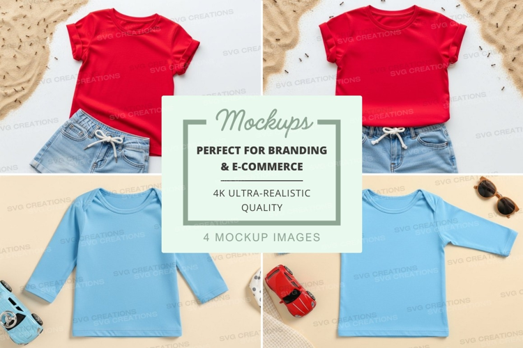 Mockup: kids' clothing collection