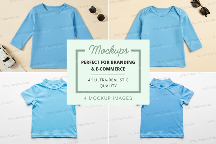 Mockup of children's clothing