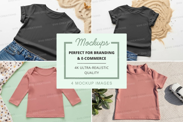 Mockup: children's clothing collection