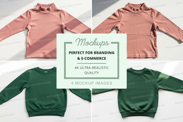 Mockup: collection of long-sleeve tops