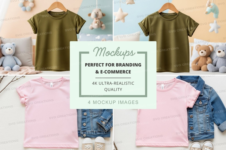 Mockup: children's clothing collection