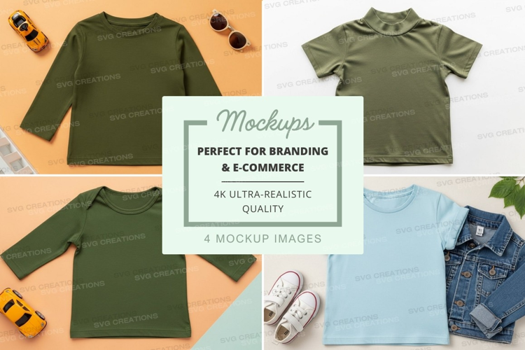 Mockup: children's clothing collection