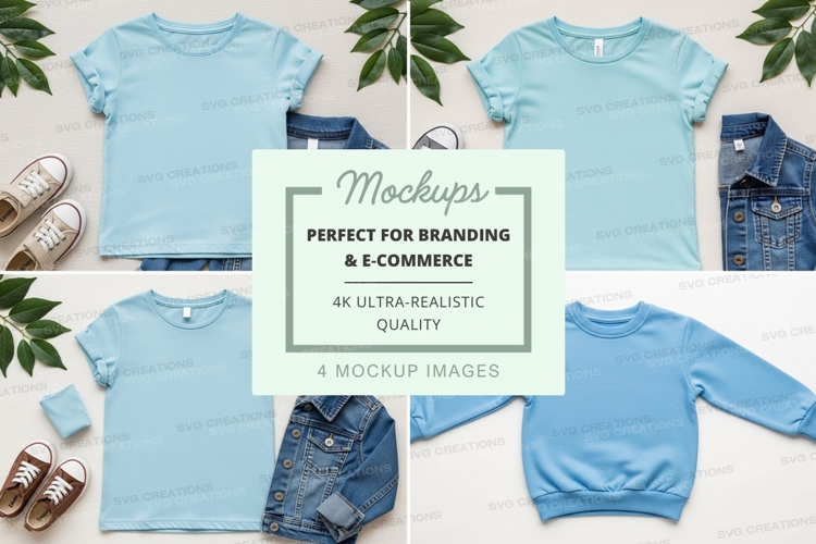 Mockup: kids' casual outfit collection