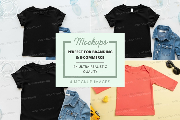 Mockup: kids' t-shirt collection