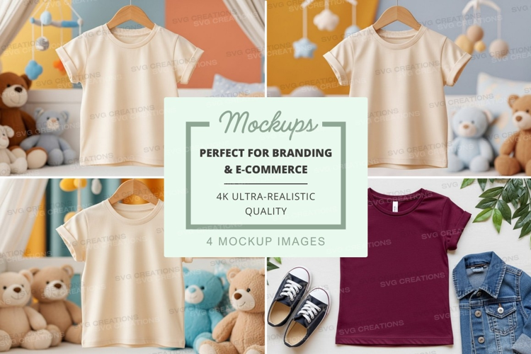 Mockup: children's clothing collection