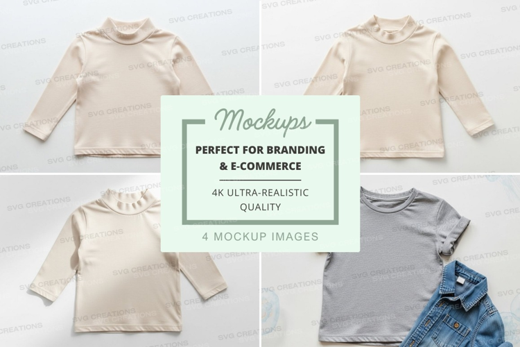 Mockup: collection of basic t-shirts